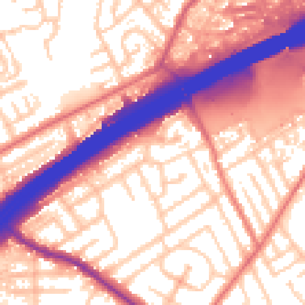 Daytime road noise heatmap for M45 6TZ