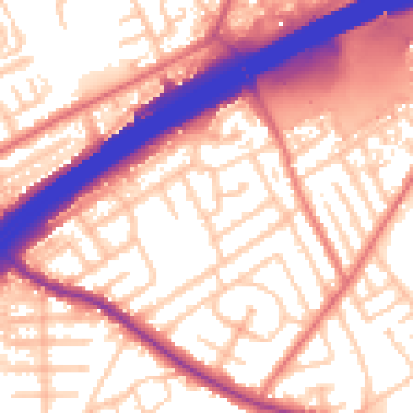 Daytime road noise heatmap for M45 6UD