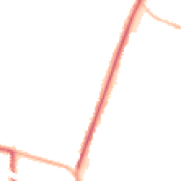 Night-time road noise heatmap for M45 7DL