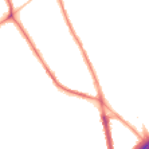 Night-time road noise heatmap for M45 7FU