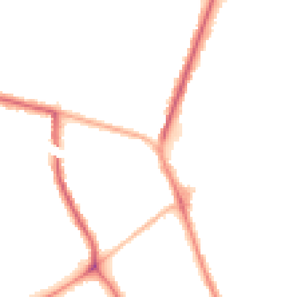 Night-time road noise heatmap for M45 7QT