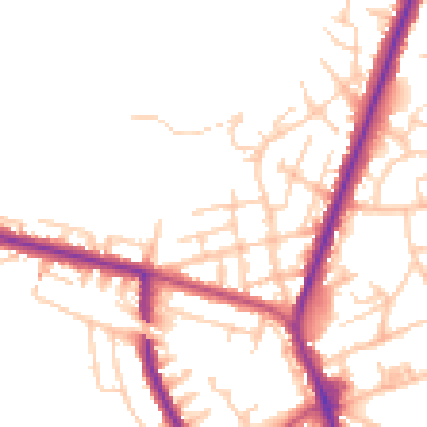 Daytime road noise heatmap for M45 7RD