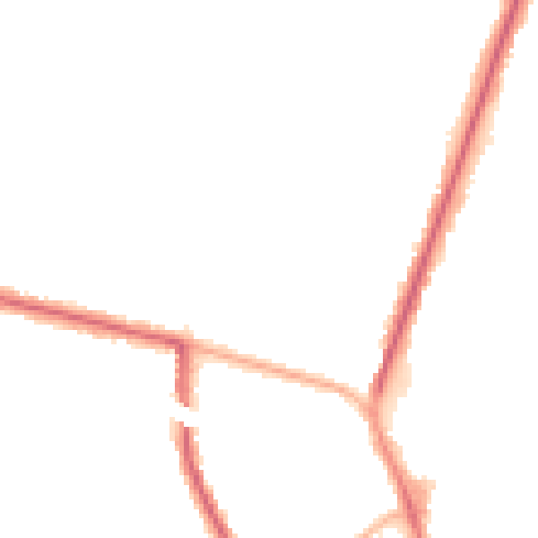 Night-time road noise heatmap for M45 7RD