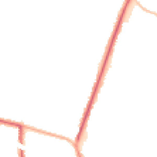 Night-time road noise heatmap for M45 7SJ