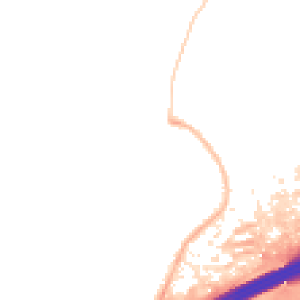 Night-time road noise heatmap for M45 8AG