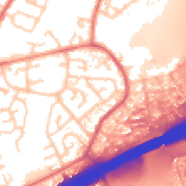 Daytime road noise heatmap for M45 8FR