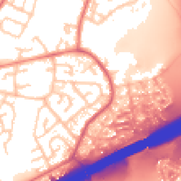 Daytime road noise heatmap for M45 8FW