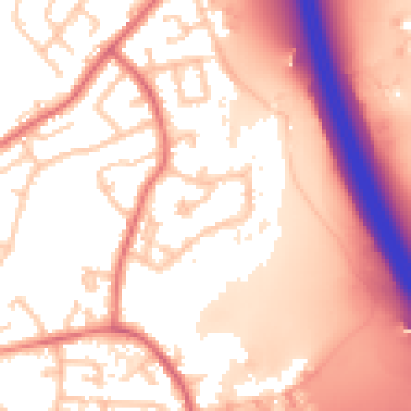 Daytime road noise heatmap for M45 8RE