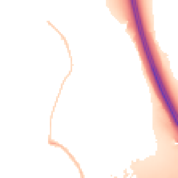 Night-time road noise heatmap for M45 8RE
