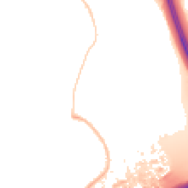 Night-time road noise heatmap for M45 8RS