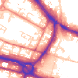 Daytime road noise heatmap for M6 5AB