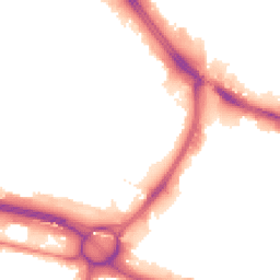 Night-time road noise heatmap for M6 5AB