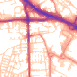 Daytime road noise heatmap for M6 5BJ