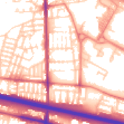 Daytime road noise heatmap for M6 5EY