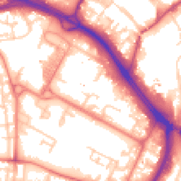 Daytime road noise heatmap for M6 5FR