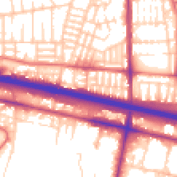 Daytime road noise heatmap for M6 5GN