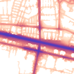 Daytime road noise heatmap for M6 5GQ