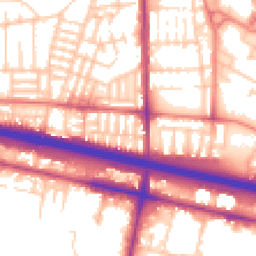 Daytime road noise heatmap for M6 5GR