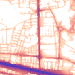 Daytime road noise heatmap for M6 5PW