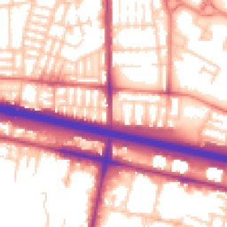 Daytime road noise heatmap for M6 5SW