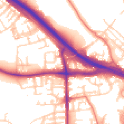 Daytime road noise heatmap for M6 7AH