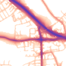 Daytime road noise heatmap for M6 7DJ