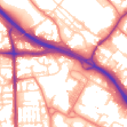 Daytime road noise heatmap for M6 7DP
