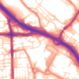 Daytime road noise heatmap for M6 7DQ