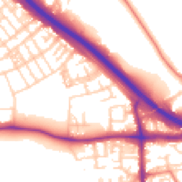 Daytime road noise heatmap for M6 7DZ
