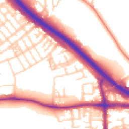 Daytime road noise heatmap for M6 7EL