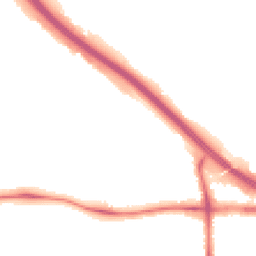 Night-time road noise heatmap for M6 7EL