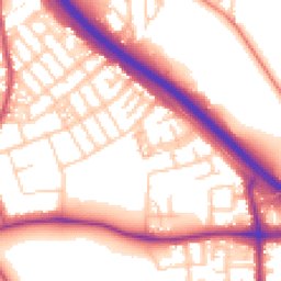 Daytime road noise heatmap for M6 7EW