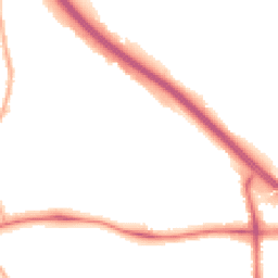 Night-time road noise heatmap for M6 7EW