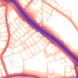 Daytime road noise heatmap for M6 7FQ