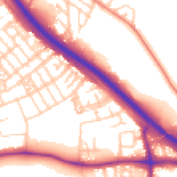 Daytime road noise heatmap for M6 7HW