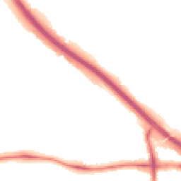 Night-time road noise heatmap for M6 7HW