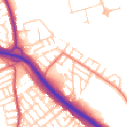 Daytime road noise heatmap for M6 7JH