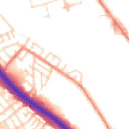 Daytime road noise heatmap for M6 7JR