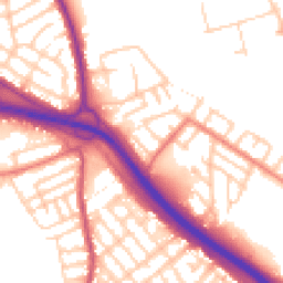 Daytime road noise heatmap for M6 7LG