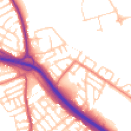 Daytime road noise heatmap for M6 7LQ
