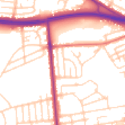 Daytime road noise heatmap for M6 7PD