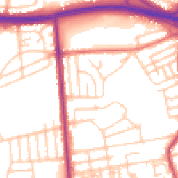 Daytime road noise heatmap for M6 7PE