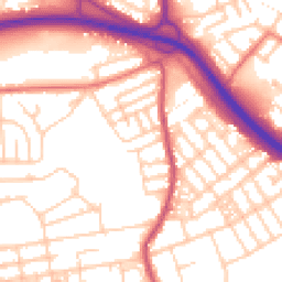 Daytime road noise heatmap for M6 7QP