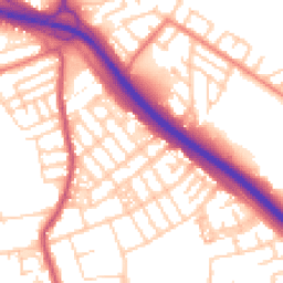 Daytime road noise heatmap for M6 7QU