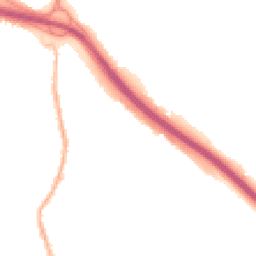 Night-time road noise heatmap for M6 7QU