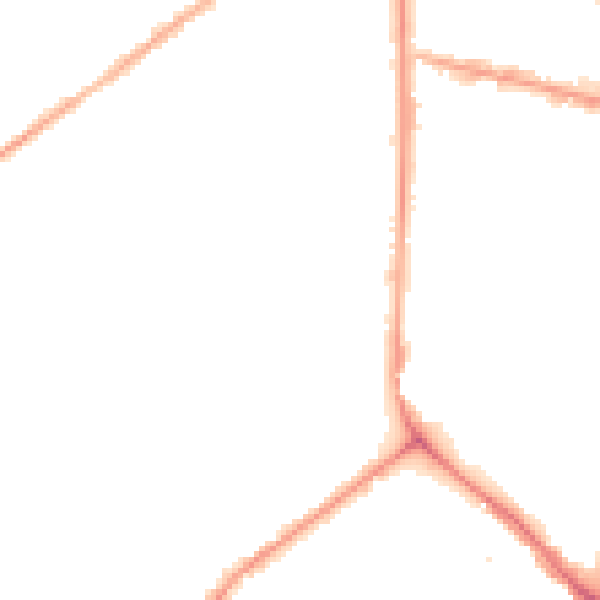Night-time road noise heatmap for M7 1BN