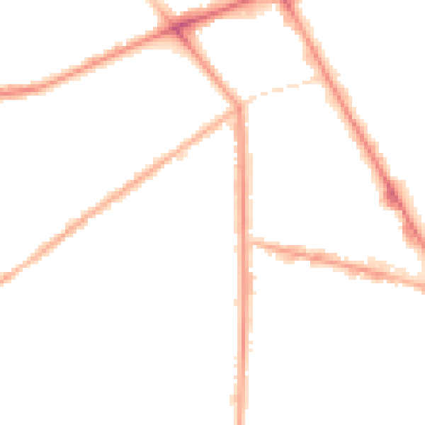 Night-time road noise heatmap for M7 1NQ