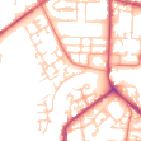 Daytime road noise heatmap for M7 1PE