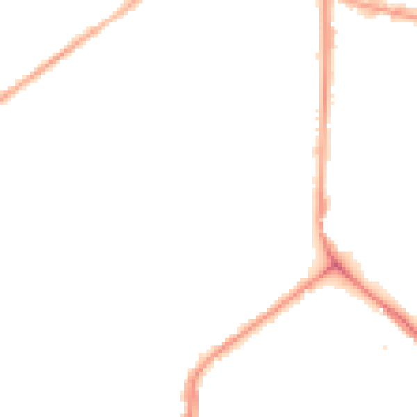 Night-time road noise heatmap for M7 1PE