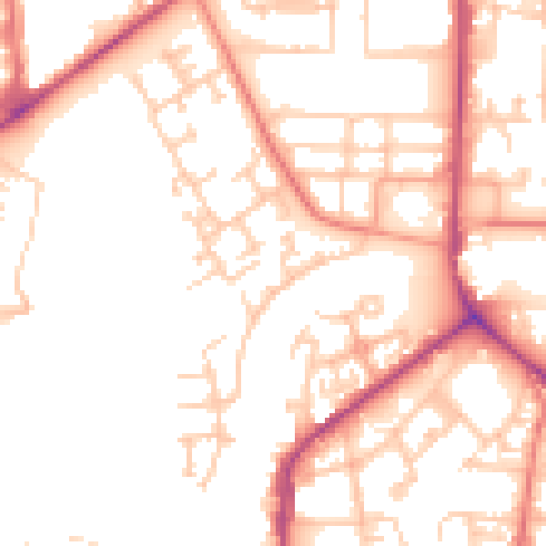 Daytime road noise heatmap for M7 1PF